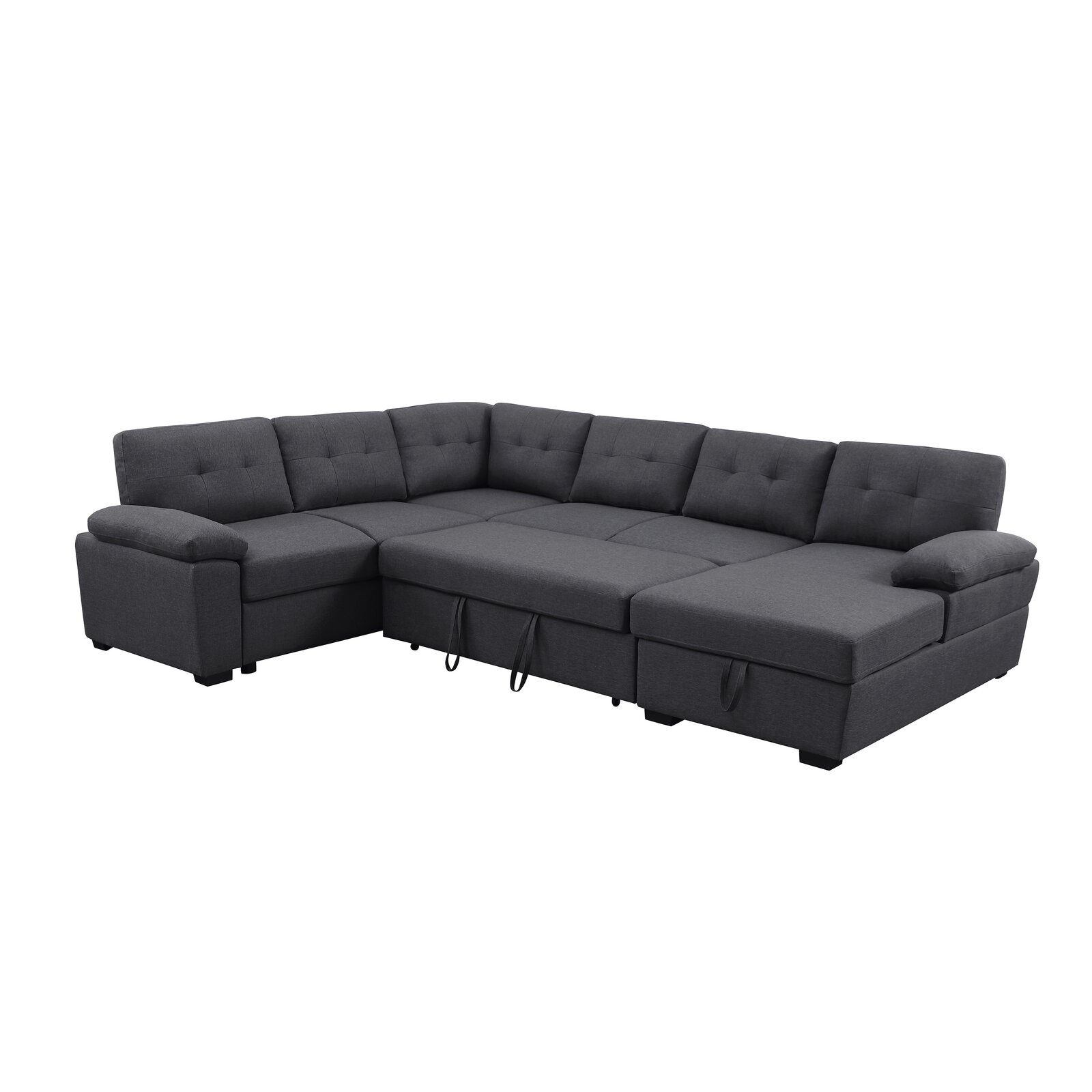 Latitude Run 4 - Piece Upholstered Sectional & Reviews